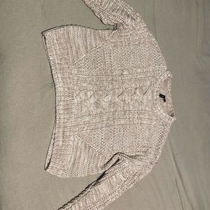 moon&madison// sweater// tan and cream// large